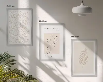 Set botanische wanddecoratie minimalistische schilderijen