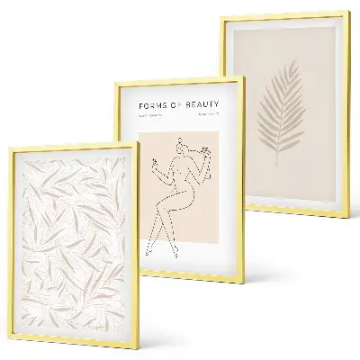 Set botanische wanddecoratie minimalistische schilderijen