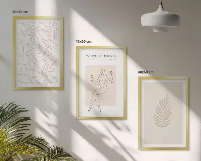Set botanische wanddecoratie minimalistische schilderijen