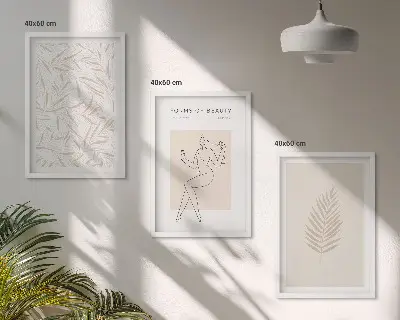 Set botanische wanddecoratie minimalistische schilderijen