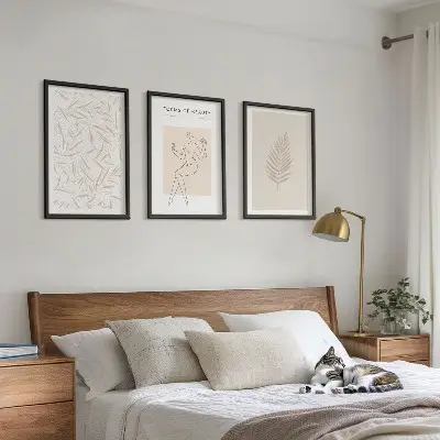 Set botanische wanddecoratie minimalistische schilderijen