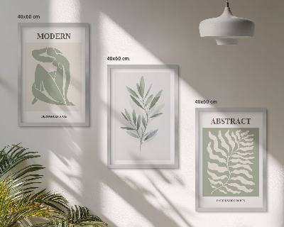 Wanddecoratie set schilderijen Wzornictwo Matisse akwarele boho