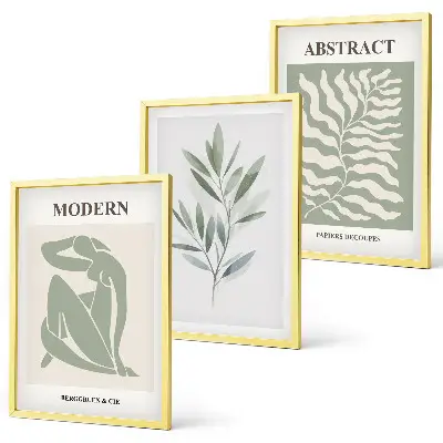 Wanddecoratieset met Matisse aquarellen in boho-stijl