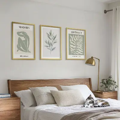 Wanddecoratieset met Matisse aquarellen in boho-stijl