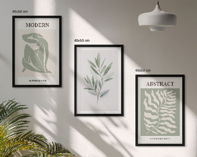 Wanddecoratie set schilderijen Wzornictwo Matisse akwarele boho