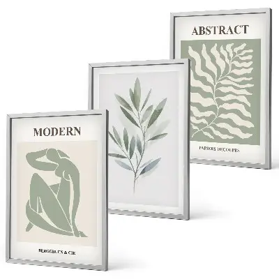 Wanddecoratieset met Matisse aquarellen in boho-stijl