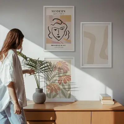 Fotowand moderne abstracte vrouw