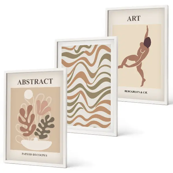 Fotowand met abstracte Matisse boho patronen