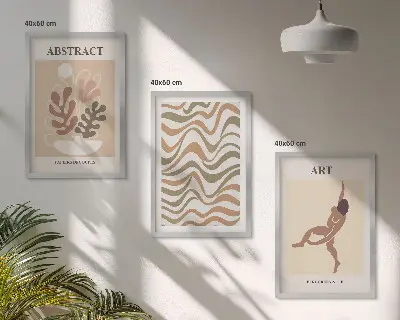 Fotowand met abstracte Matisse boho patronen