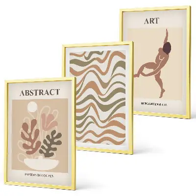 Fotowand met abstracte Matisse boho patronen