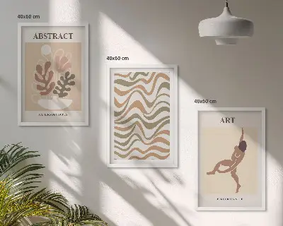 Fotowand met abstracte Matisse boho patronen