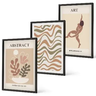 Fotowand met abstracte Matisse boho patronen