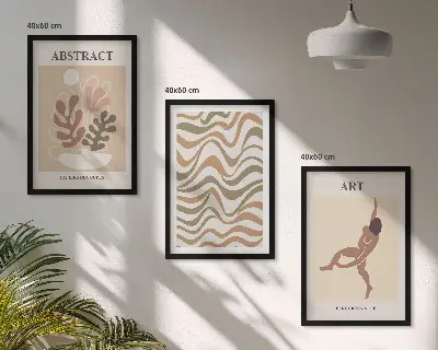 Fotowand met abstracte Matisse boho patronen