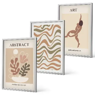 Fotowand met abstracte Matisse boho patronen
