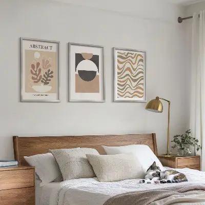 Set wanddecoratie met abstracte vormen set met abstracte patronen