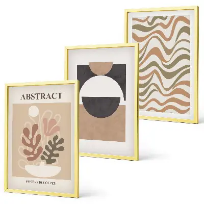 Set wanddecoratie met abstracte vormen set met abstracte patronen