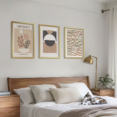 Wanddecoratie set schilderijen Abstrakcyjne kształty wzory