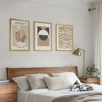 Set wanddecoratie met abstracte vormen set met abstracte patronen