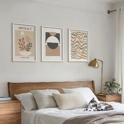 Set wanddecoratie met abstracte vormen set met abstracte patronen