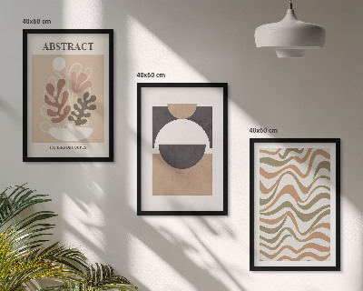 Wanddecoratie set schilderijen Abstrakcyjne kształty wzory