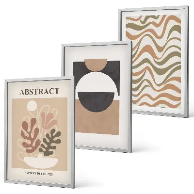 Set wanddecoratie met abstracte vormen set met abstracte patronen