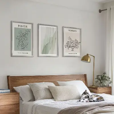Fotowand bloemen in een moderne vaas