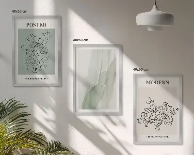 Fotowand bloemen in een moderne vaas