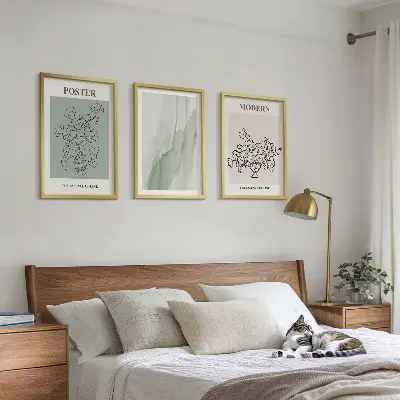 Fotowand bloemen in een moderne vaas