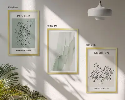 Fotowand bloemen in een moderne vaas