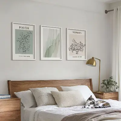 Fotowand bloemen in een moderne vaas