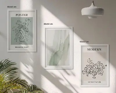Fotowand bloemen in een moderne vaas