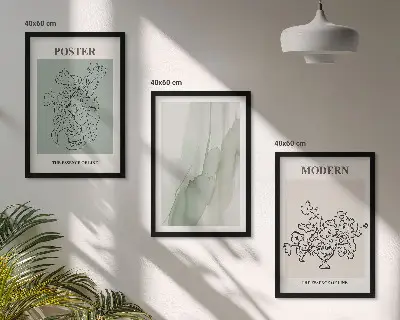 Fotowand bloemen in een moderne vaas