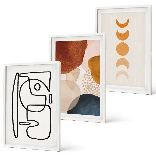 Fotowand decoratie met abstracte kleuren