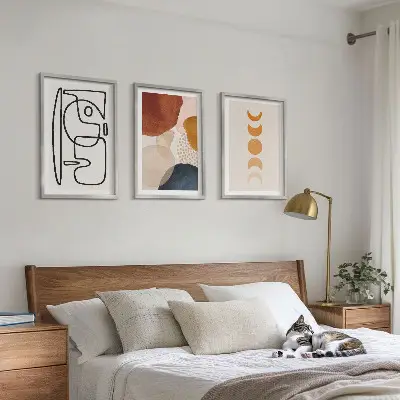 Fotowand decoratie met abstracte kleuren