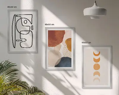 Fotowand decoratie met abstracte kleuren