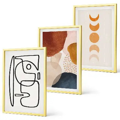 Fotowand decoratie met abstracte kleuren