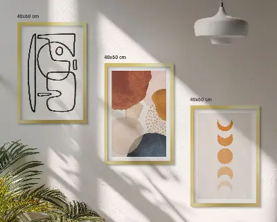 Fotowand decoratie met abstracte kleuren