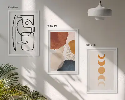 Fotowand decoratie met abstracte kleuren