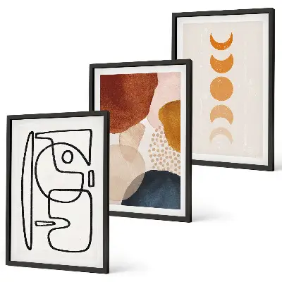 Fotowand decoratie met abstracte kleuren