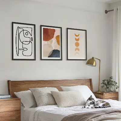 Fotowand decoratie met abstracte kleuren