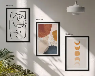 Fotowand decoratie met abstracte kleuren