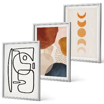 Fotowand decoratie met abstracte kleuren