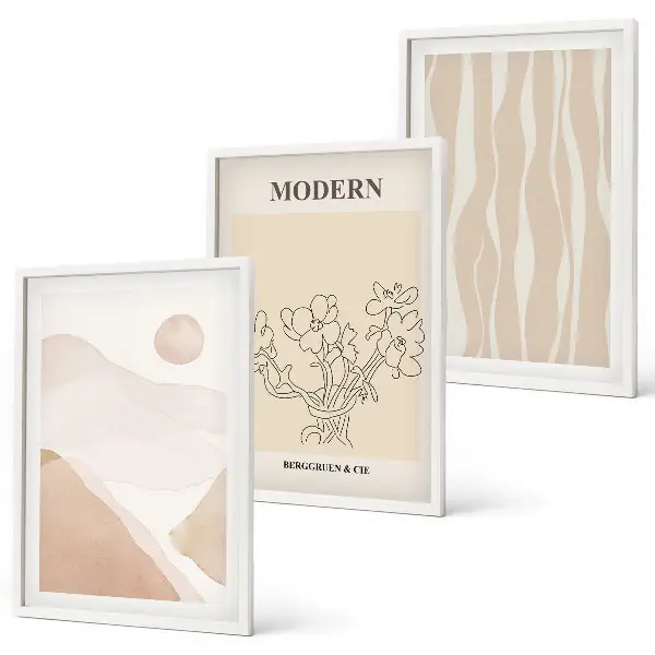 Fotowand met abstracte vormen in diverse kleuren