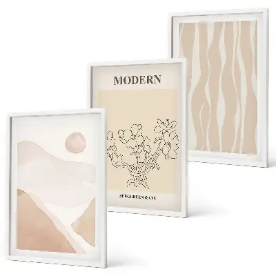 Fotowand met abstracte vormen in diverse kleuren