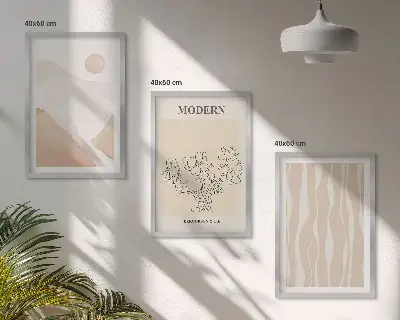 Fotowand met abstracte vormen in diverse kleuren