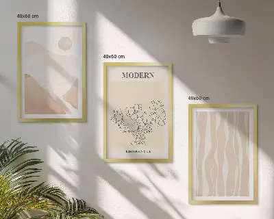 Fotowand met abstracte vormen in diverse kleuren