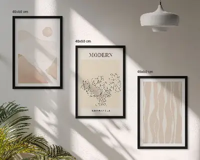 Fotowand met abstracte vormen in diverse kleuren