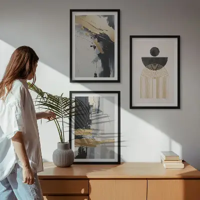 Fotowand geometrische abstracte elegantie