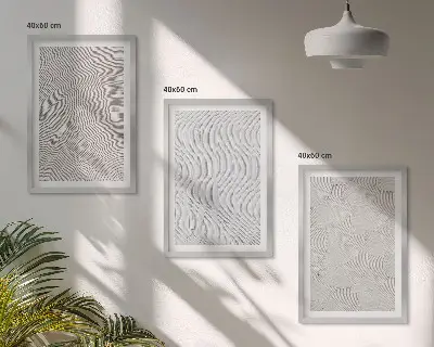 Fotowand met geometrische zandstructuren