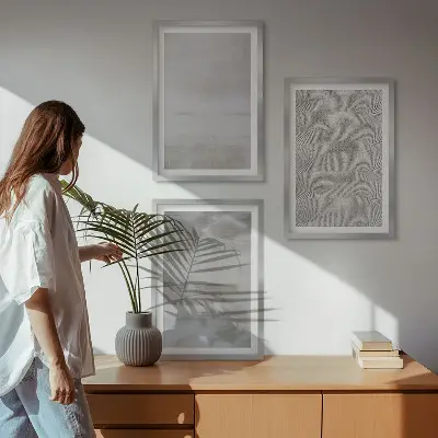 Wanddecoratieset schilderijen minimalistische moderne texturen
